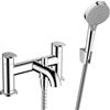 hansgrohe Vernis Blend Rubinetteria 2 fori bordo vasca con deviatore e doccetta Vernis Blend Vario, cromo, 71461000