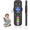 CLDY Massaggiagengive per neonati, giocattolo telecomandato, 1 pezzo, telecomando per bambini, dentizione dentale, in silicone, senza BPA, per stimolare e massaggiare le gengive doloranti, a partire dai 3