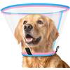 ICOYEA Collare Elisabettiano Cane Morbido, Regolabile Cono per Cani Post-Operatorio, Leggero Collari Protettivo Cane Anti-Leccamento e Anti-Morso, Traspirante Collare Vittoriano Cani (Rosa, Size 3)