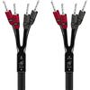Audioquest Rocket 11 SBA (2 x 2,5m) - Cavo per altoparlante o diffusore, assemblato, Compatibile bi-wiring, Banane, Fourches