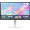 Lg Monitor 27" ( IPS 3840x2160 UHD 4K 60Hz ) ULTRAFINE White e Black 27US550 W