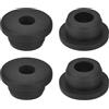 QUARKZMAN 4 Pezzi Occhielli in Gomma 20mm Foro di Perforazione, Passacavi Guarnizione 11mm ID Gommini Passacavo Scrivania Nero Siliconica per Tappo Organizzare Filo Cablaggio Casa Auto