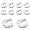 YFTRFR 10 Pezzi Fermaporta Maniglia, Altamente Elastica in PVC Trasparente Proteggi Porta Antigraffio per Casa Pareti Mobili, Ufficio, Camera da Letto, Bagno, Finestra (Colore Trasparente)