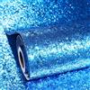 ReWallpaper Carta Da Parati Glitterata Blu Carta Adesiva per Mobili Armadio Bricolage Pellicola Adesiva Glitter Blu 40CMx3M Rivestimento Decorativo Adesivo Glitter Spessa Carte Da Parati Bambini