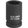 QUARKZMAN 3/4 da 12 Punte Set Bussole a Impatto 24mm Bussola Metrica per Dado Dell'Asse Fuso Chiavi a Bussola a Cricchetto Profondo per Riparazione Auto Facile Rimozione