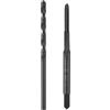 QUARKZMAN Set Punte e Maschi per Filettatura, 1pz 3-48 UNC Maschio Filettatura Flauto Dritto Ossido Nero e 1pz 2,1mm Punte Trapano Spirale Rivestite Titanio, Strumenti HSS6542