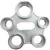 SHUNCHG Chiave di Montaggio per Aeratore, 10 Misure Chiave Universale per Regolatore di Flusso, Lega di Zinco, Utensile di Ricambio per Aeratore Filtro Rubinetto Argento