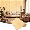 LSGCQ Pannelli decorativi per pareti pannello da parete in bambù per decorazione murali interne soggiorno ufficio soffitto (0,4×2,4m, Bruciato Chiaro)