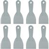 sourcing map 8 raschietti per stucco da 7,5 cm, in plastica flessibile, usa e getta, strumento per la pulizia della vernice, per spackling, rattoppatura e riparazione della pittura, grigio