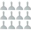sourcing map 12 raschietti per stucco da 15,5 cm, in plastica flessibile, usa e getta, strumento per la pulizia della vernice, per spackling, rattopping, riparazione della pittura, grigio