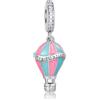 Vegaine Balloone Felice di Laurea Rosa Charms per Braccialetti Graduation Charm Gioielli Regali per Donne