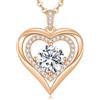 CDE Collana Donna Cuore Regalo Gioielli Donna Pendente Argento S925 Diamante in Moissanite 1-3ct Purezza VVS1 Colore D per Festa Della Mamma Compleanno San Valentino per Lei Mamma Fidanzata Moglie Amica