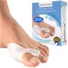 ITALSCOUT.COM Italscout -Tutore Alluce Valgo Protezione Uomo Donna, Separatore E Correttore Alluce, In Silicone,Prevenzione Dolori Borsite, Distanziatore Raddrizza Dita, Piedi a Martello, 2pz