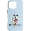Disney 100 Anniversario Mickey Mouse D100 Citazione Felicità Custodia per iPhone 16 Pro