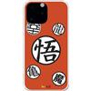 Personalaizer Custodia compatibile con iPhone 15 Pro MAX in silicone TPU flessibile trasparente con disegno di Dragon Ball Z - Simboli