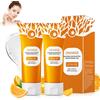 Yanlin Gel esfoliante arancione naturale, esfoliante per la pulizia profonda del viso, gel detergente per la pulizia del viso, gel esfoliante, nutre e dona (2 pezzi)