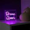 WD LifeStyle Insegna Neon con Cornice in Plexiglass 18 x 18 Cm Decoro Drama Queer