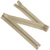Aerzetix - Set di 8 Cerniere Lampo a Spirale N°5 65cm separabili con cursore - in Metallo Nylon Poliestere - Colore Beige - per Cucito Artigianato creazioni Tessili
