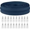 Sawoake Cerniere a Spirale in Nylon #5 a Metro Sfuse 9,14 m con 20 Cursori per Cerniera per Cucito Fai-da-Te Sartoria Borse Indumenti Tessuti Casa...(Blu Scuro)