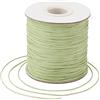 Craftdady - Filo intrecciato e cerato in poliestere 0,5 mm, 160 metri, per creazione di gioielli, macramè, perline, filo per bobine, verde chiaro