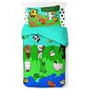 Jay Franco Minecraft Creative Fashion 100% Cotone Set Biancheria da Letto 3 Pezzi 135 x 200 cm Misura Letto Singolo - Copripiumino + Lenzuolo con Angoli 90 x 200 cm + Federa 50 x 70 cm