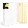 Elan Tela per Dipingere 45x60 cm, Set di 6 Tele da Pittura 380 GSM