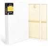 Elan Tela per Dipingere 60x80 380 gr, Set da 4 Tele per Dipingere 60x80, 100% Cotone Tele Pittura Grandi, Canvas for Painting 380 GSM, Tela 80x60