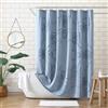 Peri Home Tenda da doccia in tessuto 100% cotone per bagno, 183 x 183 cm, motivo retrò blu