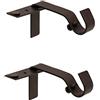 Kenney Fast Fit 5/8 Nessuna misura Staffe per tende di misura, bronzo strofinato olio
