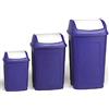 Mülleimer SWING silber/blau Rotho 7871 r68 F Pattumiera 25ltr.