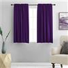 DONREN Tende oscuranti viola reale per soggiorno, con tasca per bastone e termoisolanti, per finestra (106 cm larghezza x 114 cm lunghezza, 2 pannelli)