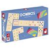Janod - Gioco di domino in legno per bambini - 28 pezzi per ore di gioco - Giocattolo classico in legno dai 3 anni