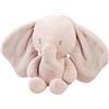 Nattou Maxi Elefante di Peluche a Pelo Lungo, Compagno dalla Nascita, Circa 60 cm, Poliestere, FanFan, Rosa