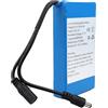 WoskjXas DC 12V 6800mAh Ricaricabile Batteria agli ioni di litio per la maggior parte dei dispositivi da 12V, Telecamere Wireless, Videocamere, lettori MP3,Telecamere CCTV, Router, DVD Portatili, ecc
