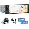 AWESAFE 6.36" Autoradio 1 DIN con Schermo, Car Radio con Wireless CarPlay Android Auto Bluetooth FM AUX Tipo-C, Inclusa la Telecamera posteriore
