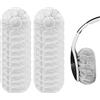 Yizhet Copri Cuffie Monouso,100 Pezzi Fodere Cuffie Monouso Elastiche Cover Cuffie Copri Auricolari Antipolvere Copri Cuffia Non Tessuto di Ricambio Estensibile (Bianca, 7-8,5cm)