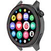 Yikamosi Acciaio inossidabile Anello della lunetta Compatibile con Xiaomi Watch S4/Watch S3,Bezel Ring Adhesive Cover Anti graffio e protezione dalle collisioni per Mi Watch S4 Accessory,Nero/Bianco
