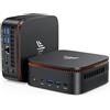 NiPoGi Pinova P1 Mini PC AMD Ryzen Embedded R2544(4C/8T, Max 3.7GHz),16GB DDR4,256GB NVMe SSD(Max 4 TB), 4K UHD Triplo Display (HDMI 2.0/DP 1.4/Type-C) WiFi 5 BT 4.2 VESA Supportato