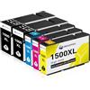 MEGOFFICE PGI-1500XL 1500XL Cartucce d'inchiostro compatibili per Canon PGI-1500 1500-XL Cartucce per Maxify MB2050 MB2150 MB2150 MB2350 MB2300 MB2000 MB2755 MB2750(Confezione da 5)
