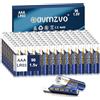 avmzvo Batterie AAA, 96 pezzi, LR03 Batteria 1,5V, Alcaline, Potenza duratura, Potente, Può essere utilizzata per giocattoli, sveglie e altri dispositivi elettronici【10 anni di garanzia】