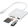 acer Lettore di schede SD con USB 3.0, lettore di schede SD USB C 170MB/s, Adattatore per SD/Micro SD/SDHC/SDXC/MMC, compatibile con iPhone 16, MacBook Pro/Air, iPad Pro 2021, Pixel, XPS 13, ecc.