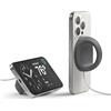 elago Grip Stand Magnetico - Compatibile con MagSafe, Compatibile con iPhone 17/16/15/14/13/12, Supporto in Silicone Premium [Cavo di ricarica non incluso] (Grigio Scuro)