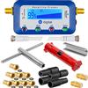 HB-Digital SET: Sat-Finder digitale con Display + Spelafili + Chiave d'installazione + Aiuto per svitare + 8x F-Connettore placcato oro + 2x Connettori + 4x Gommini di protezione dalle Intemperie