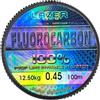 LAZER LINE Filo da Pesca Trasparente Fluorocarbon 100m DIA0,45mm Test 12,5kg - Lenza da Pesca Trota Lago Carpa Luccio - Lenze Spinning per Aqua Dolce e Salata - Method Feeder Kit - Fishing Accessories