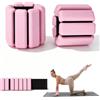 Zencantorous Peso del Polso Regolabile, 2 Pezzi (0,225 kg/0,45 kg), Peso Della Caviglia, Pesi per Caviglie, Pesi da Polso, Pesi Polsi con Velcro, per Camminare, Jogging, Aerobica, Rosa
