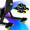 VELCUMA 4 Adattatori per Piedi a Scatto per Ciclismo Indoor, Adattatori per Piedini Oscillanti a Scatto, Indoor Bicycle Trainer Supporto Tennis,per Wahoo Kickr Core 1, 8 palle da tennis