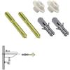 Wolfpack Linea Profesional 13070100 Kit Sanitario Fija Lavabo 10x110 mm. (2 Piezas), Cranberry