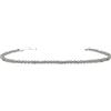 Eloboe essence Bracciale donna quarzo fumè pietre naturali semipreziose di argento sterling spessore 2 mm regolabile da 16 mm a 19 mm