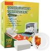sofun 100 fogli per lavastoviglie - biodegradabili e senza plastica, pastiglie per lavastoviglie senza prodotti chimici con profumo di limone, pulizia potente per stoviglie e pentole