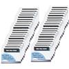 TUKA-i-AKUT TUKA 40 Pezzi A4 Espositore da Tavolo, a Forma di T Doppio, Acrilico Porta-avvisi da Tavolo con Base, Supporto Pubblicitario da Banco, per Menù Carta Promozioni Altro. A4 Orizzontale, TKD8204-A4-40x